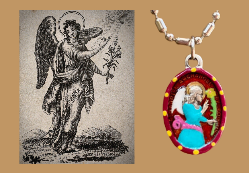 Saints & Saviors Fancy Initial V Pendant Necklace