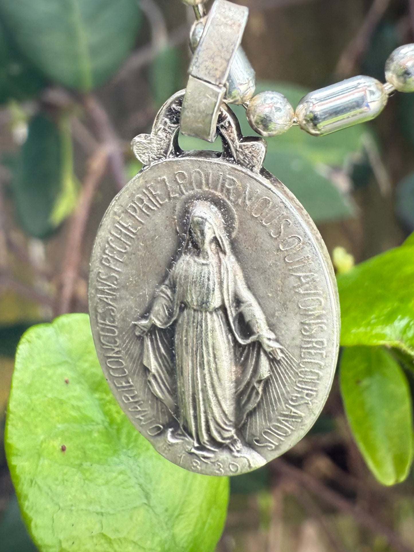 Miraculous Medals - Unpainted French Vintage Medallion - 100 % Money Back Guarantee, As Always!
