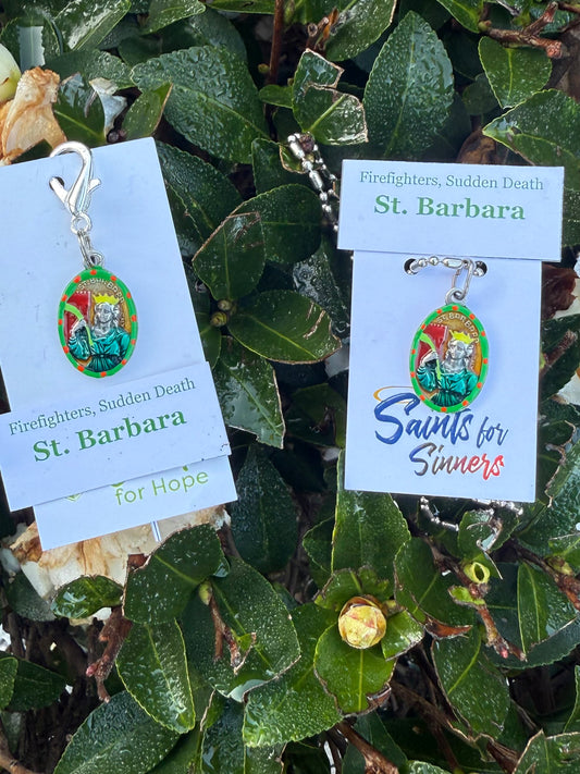 Barbara, Lightning, Fire, Explosions Saint Medal for Safe Fireworks Displays