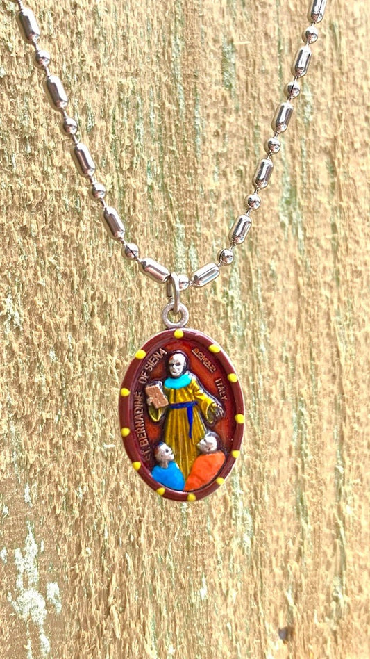 Bernardine of Siena, Bernardino, Saint Medal, Patron Advertising, Public Relations, Crisis Management - Rob Clemenz SaintsforSinners