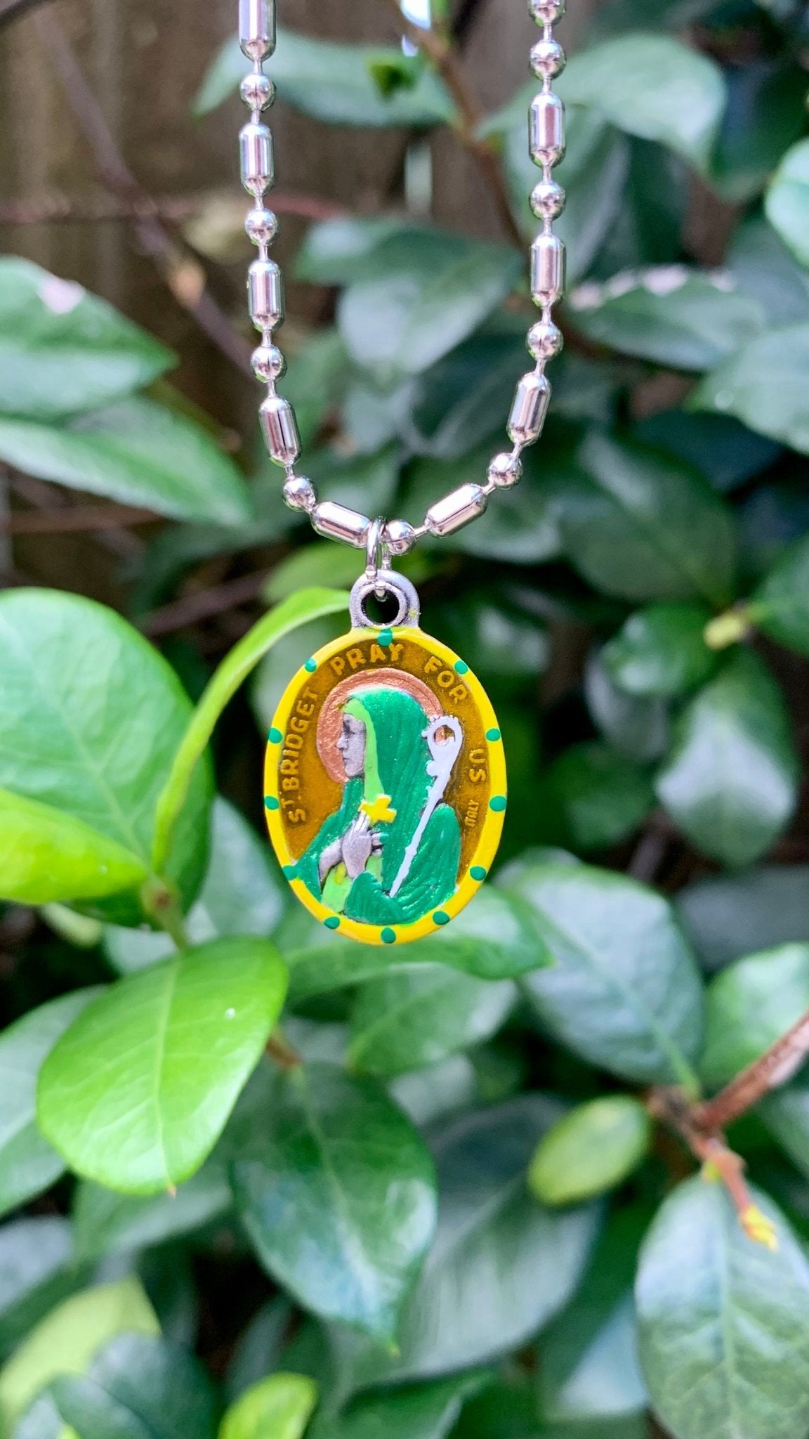 Bridget, Brigid, Saint Medal #2, Ireland, Chicken Farmers, Journeymen, Safety on the Water - Rob Clemenz SaintsforSinners