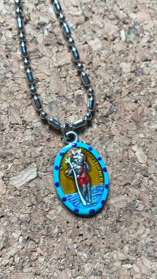 Christopher, Saint Medal Standing, Patron Safe Travel, Water, Surfers, Lifeguards - Rob Clemenz SaintsforSinners