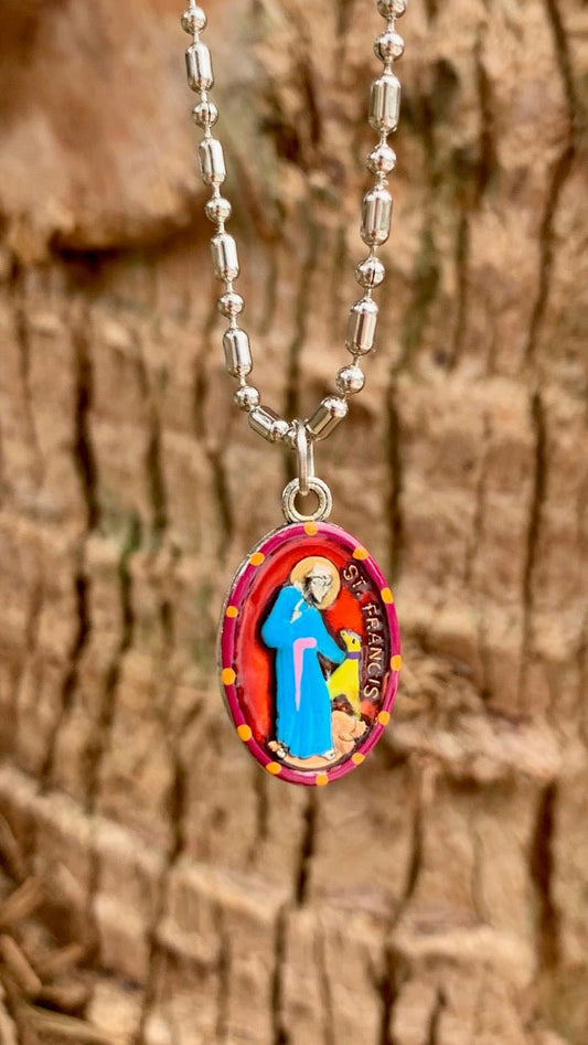 Francis of Assisi, Saint Medal #5, Patron of Environment, Animal Lovers, Bird Watchers - Rob Clemenz SaintsforSinners