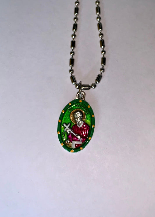 Gerard Majella, Hand - Painted Saint Medal, Patron Mothers, Pregnant Women, Safe Childbirth - Rob Clemenz SaintsforSinners