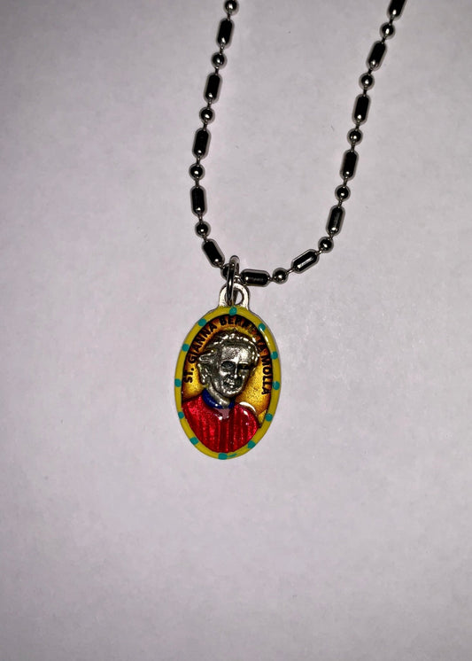 Gianna Beretta, Hand - Painted Saint Medal, Patron of Mothers, Unborn Children - Rob Clemenz SaintsforSinners