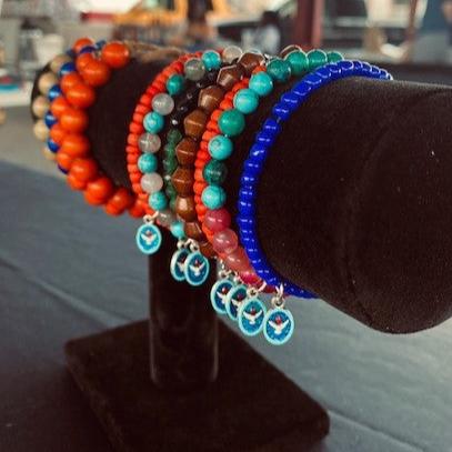 Handmade Beaded Bracelet with Mini Medal - Rob Clemenz SaintsforSinners