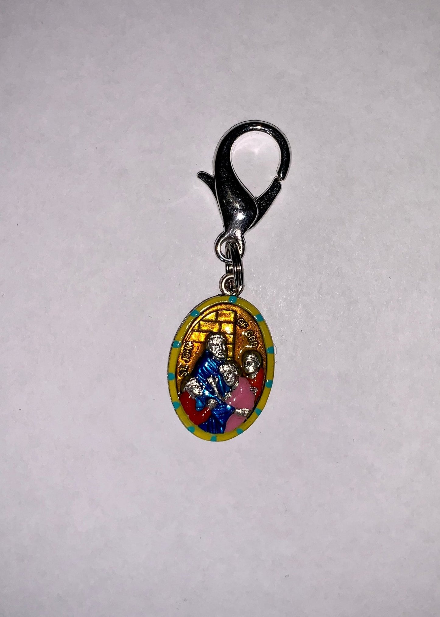 John of God, Hand - Painted Saint Medal, Heart Disease, Hospital Workers, Administrators - Rob Clemenz SaintsforSinners