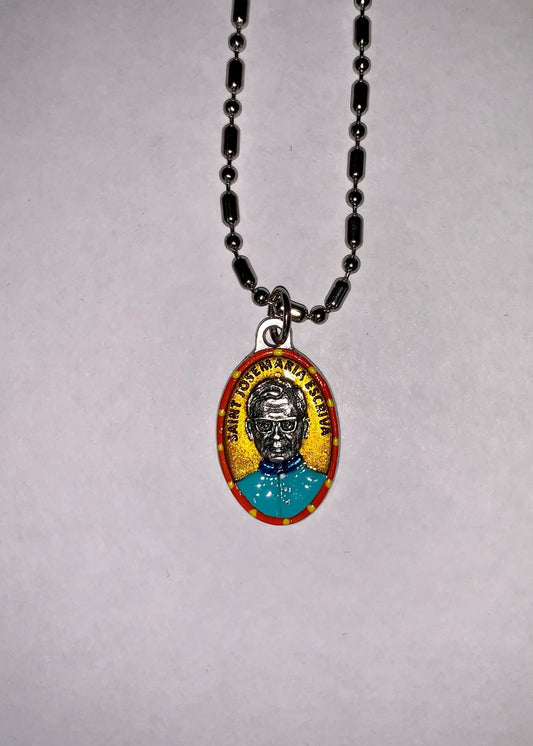 Josemaria Escriva, Hand - Painted Saint Medal, Opus Dei, Spain, Patron of Courage, Selflessness - Rob Clemenz SaintsforSinners