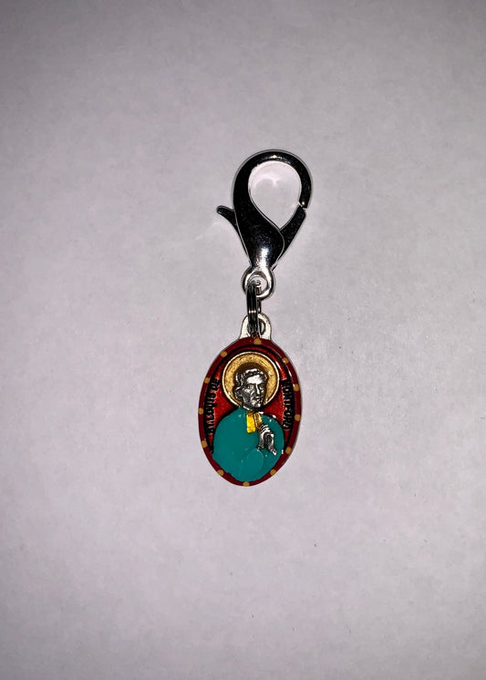 Louis de Montford, Hand - Painted Saint Medal, Patron of Marian Devotion, Writers - Rob Clemenz SaintsforSinners
