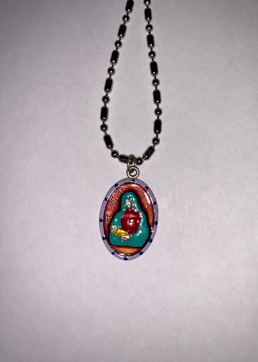 Louise Albertoni, Hand - Painted Saint Medal, Care, Caregiving, Miracles, Levitation, Altruism - Rob Clemenz SaintsforSinners