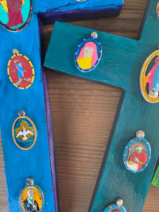 Hand - Painted Repurposed Crosses. Remixed, Remade, Remodeled & Repurposed! - Rob Clemenz SaintsforSinners