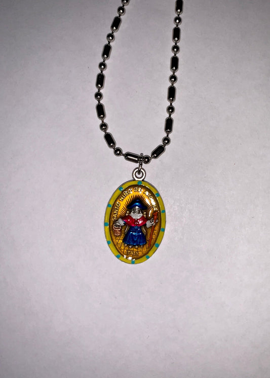 Nino De Atocha, Hand - Painted Saint Medal, Spanish Baby Jesus - Rob Clemenz SaintsforSinners