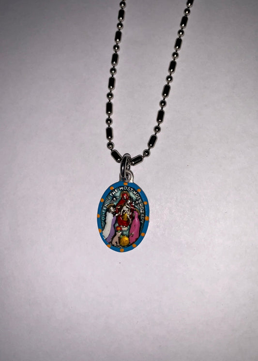 Our Lady Of the Most Holy Rosary, Hand - Painted Medal, Military Victories - Rob Clemenz SaintsforSinners