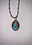 Our Lady Of Sorrows, Hand-Painted Saint Medal, Virgin Mary