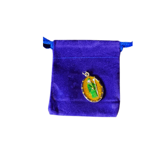 Patrick #2, Hand - Painted Saint Medal, Patron Saint of Ireland, the Irish & St. Patrick’s Day! - Rob Clemenz SaintsforSinners
