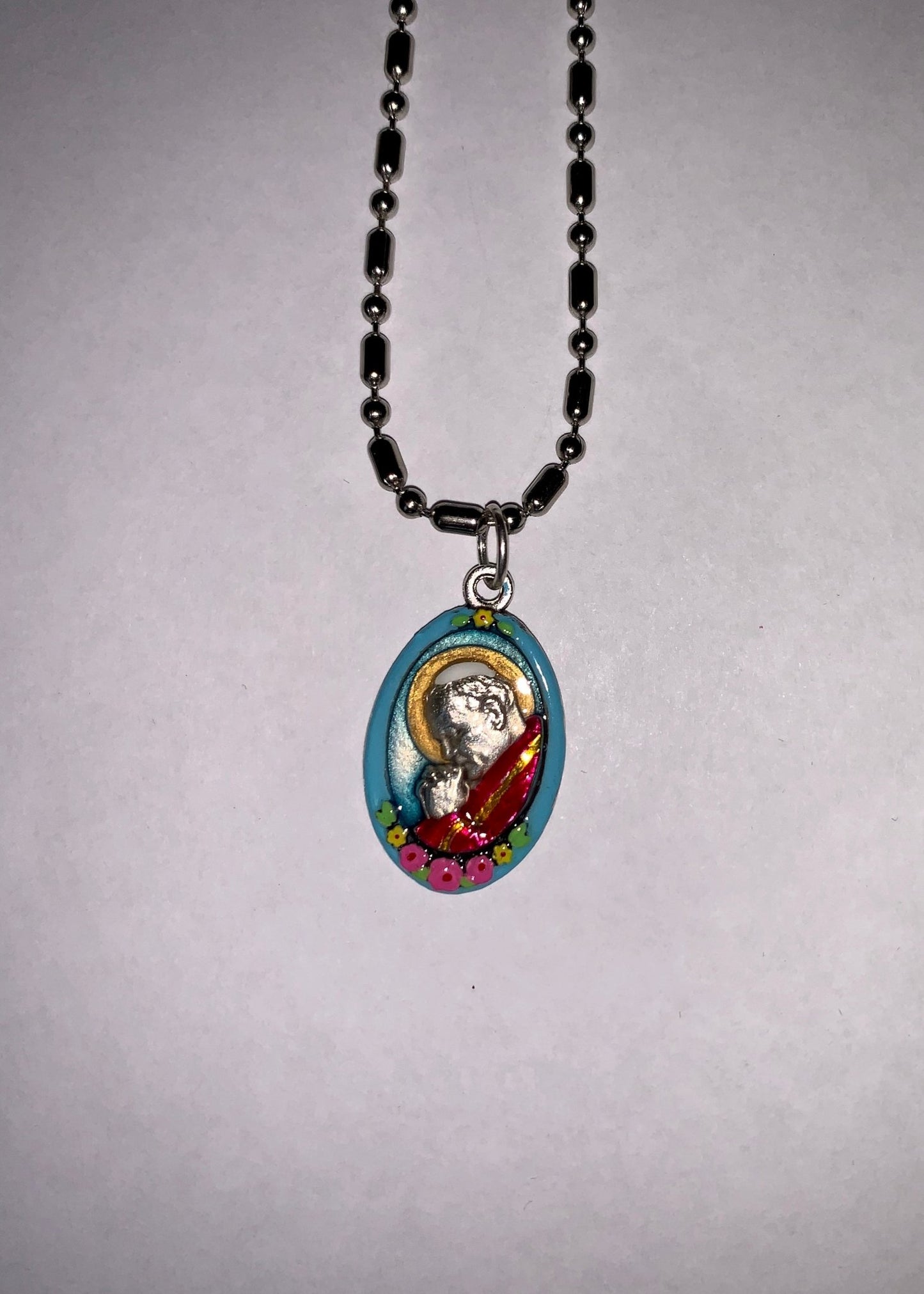 Pope - Saint John Paul II, Hand - Painted Saint Medal, Karol Jozef Wojtyla, JP2, The Polish Pope - Rob Clemenz SaintsforSinners