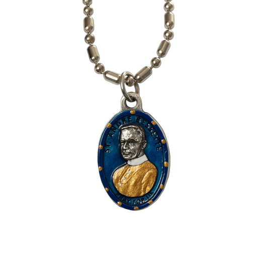 Andre Bessette, Blessed Holy Cross Schools, Hand - Painted Saint Medal, Patron of Teachers - Rob Clemenz SaintsforSinners