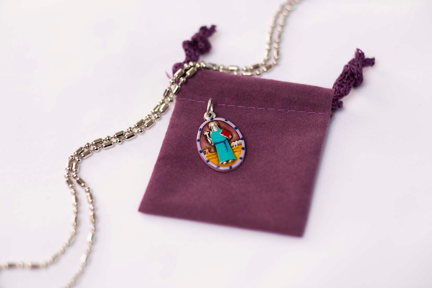 Benedict, Saint Medal, Patron of Twins, Monks, "Rules for Life," Twin Brother of Saint Scholastica - Rob Clemenz SaintsforSinners