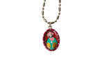 Saint Catherine Laboure Miraculous Medal - Hand-Painted on Italian Silver by Saints For Sinners