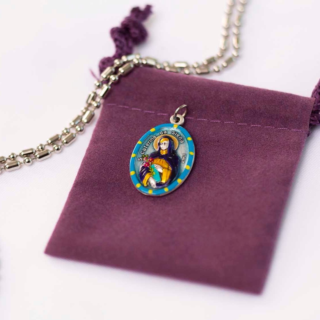 Catherine of Siena, Saint Medal, Patron of Diplomacy, "GIRL POWER" Siena, Italy, Doctor of the Church - Rob Clemenz SaintsforSinners