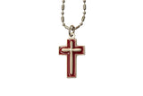 Enameled Silver Cross - Hand-Painted on Italian Silver by Saints For Sinners