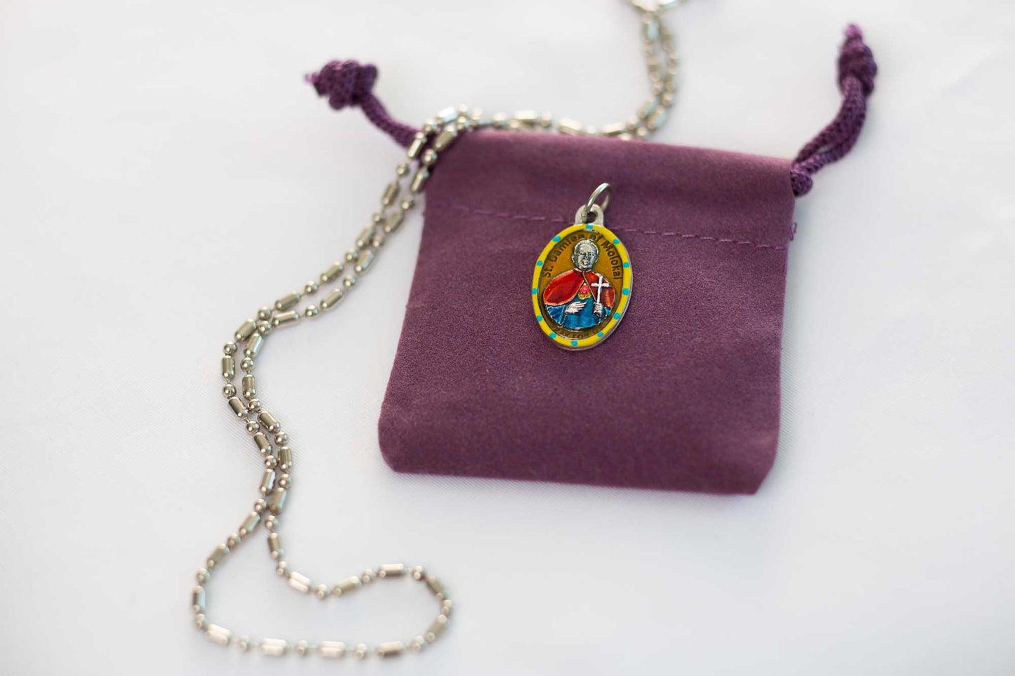 Damien of Molokai, Saint Medal, Patron of Hawaii, Invoked against Viruses - Rob Clemenz SaintsforSinners