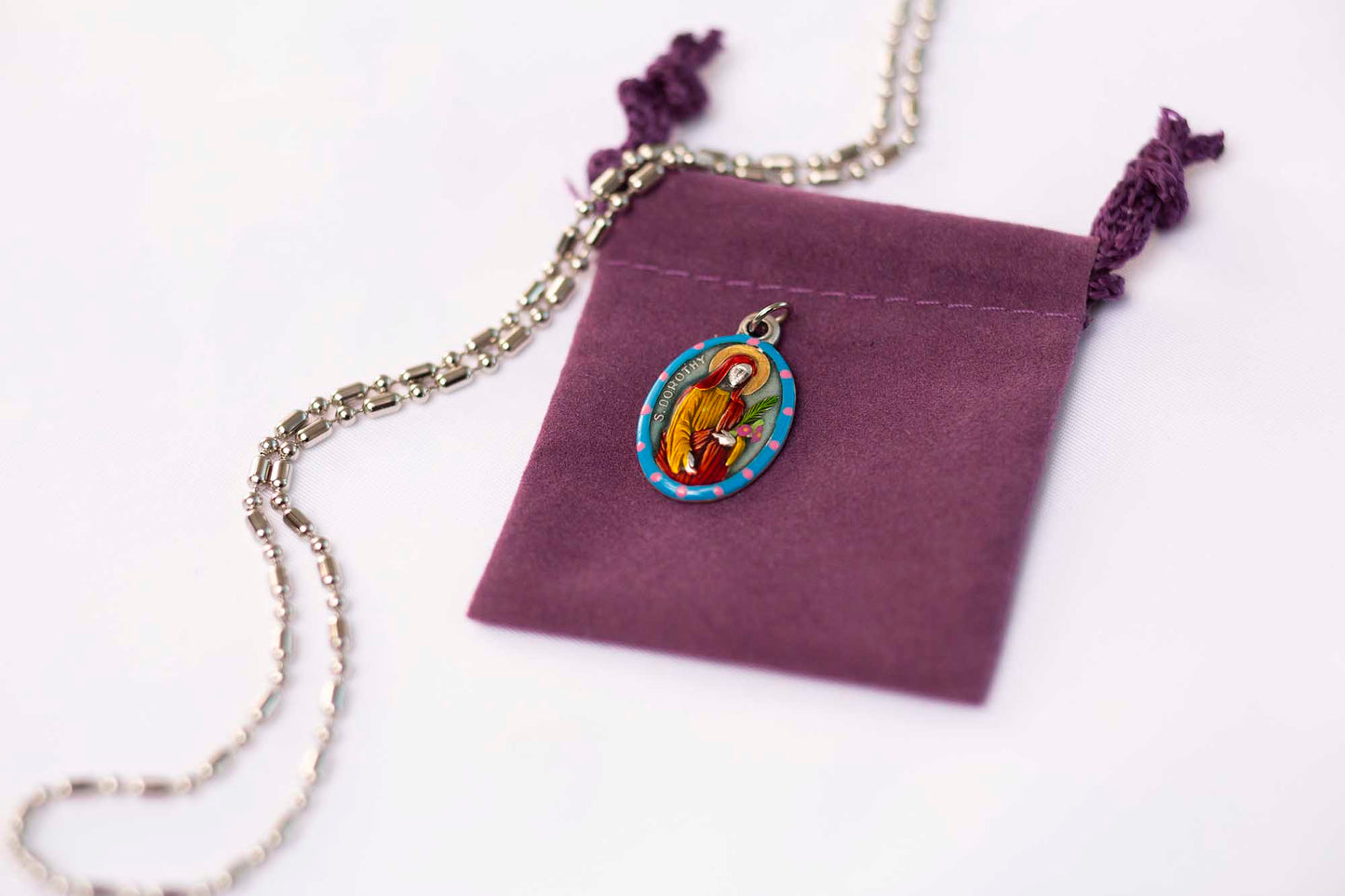 Dorothy Caesarea, Saint Medal, Patron Brides, Newlyweds, Midwives, "Bride of Christ" Wedding Gifts - Rob Clemenz SaintsforSinners