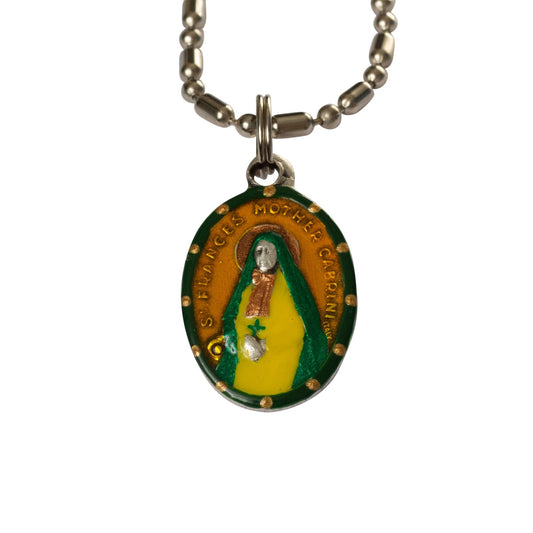 Frances Xavier Cabrini, Saint Medal #1/Yellow, Immigrants, Teachers, Hospital Workers - Rob Clemenz SaintsforSinners