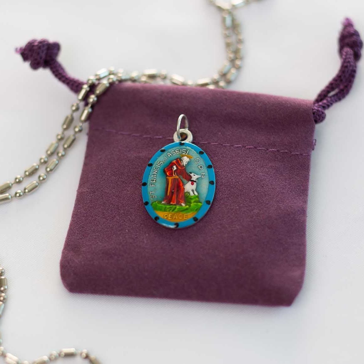 Francis of Assisi, Saint Medal #3, Peace Prayer on back, Patron of Animal Lovers, Ecology, Italy - Rob Clemenz SaintsforSinners