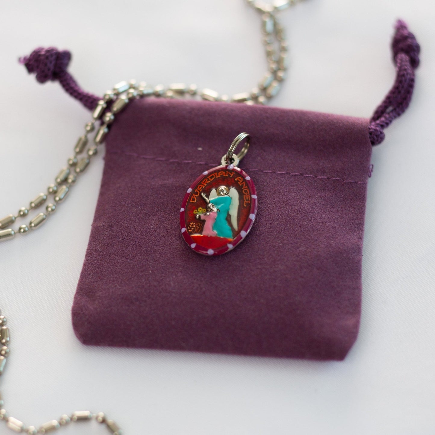 Guardian Angel Medal, Protecting Us, Watching Children, Lending a Helping Hand - Rob Clemenz SaintsforSinners