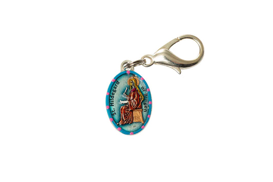 Hildegard, Hand - Painted Saint Medal, “Sibyl of the Rhine,” 4th Female Doctor of the Church, Mystic, Music Composer - Rob Clemenz SaintsforSinners