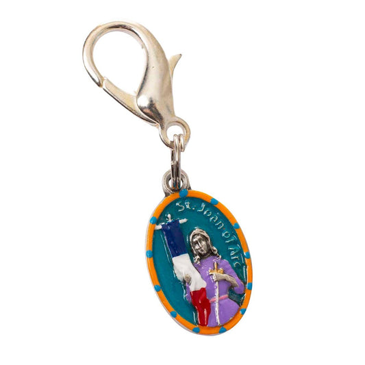 Joan of Arc, Hand - Painted Saint Medal, Patron Saint of France & The Maid of New Orleans - Rob Clemenz SaintsforSinners