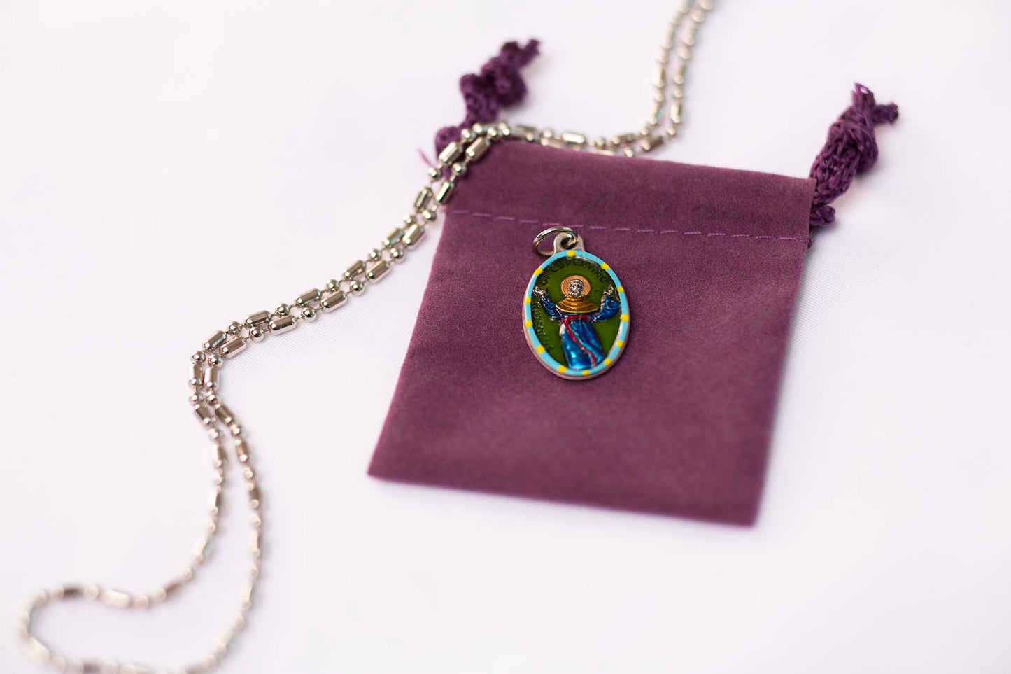 Joseph of Cupertino, Hand - Painted Saint Medal, Patron of Pilots, Air Force, Frequent Flyers, Flight Attendants - Rob Clemenz SaintsforSinners