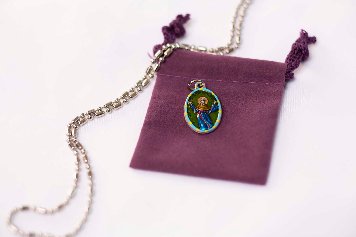 Joseph Of Cupertino Hand Painted Saint Medal Patron Of Pilots Air F joseph-of-cupertino-hand-painted-saint-medal-patron-of-pilots-air-f