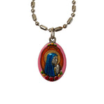 Our Lady of Lourdes Medal - Hand-Painted on imported Italian Silver by Saints For Sinners