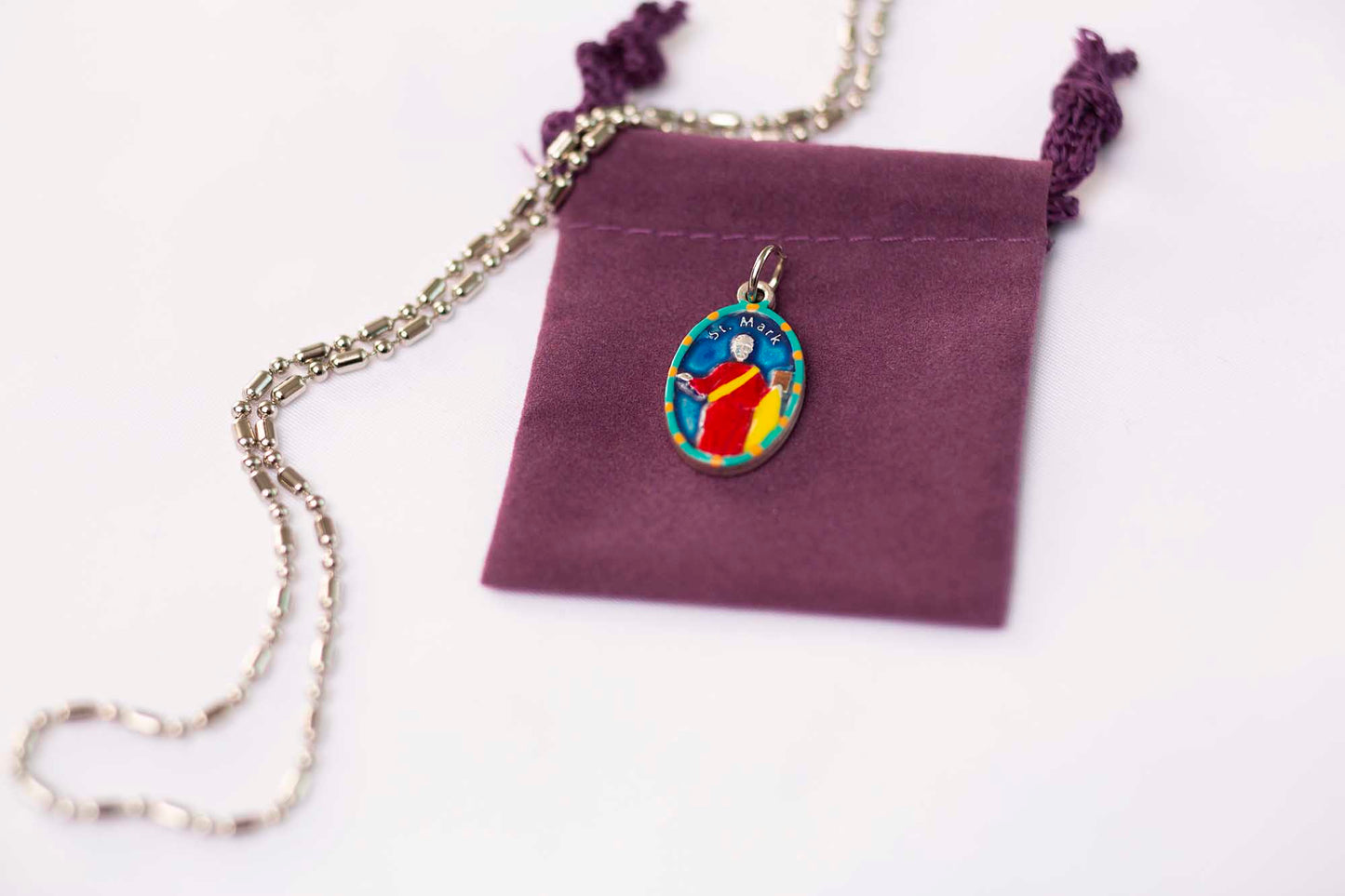 Mark the Apostle, Saint Medal #2, Evangelist, Patron of Notaries, Against Mosquito Bites - Rob Clemenz SaintsforSinners