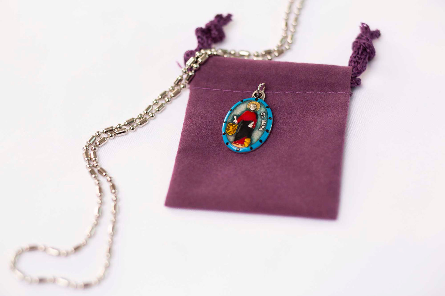 Mark the Apostle, Saint Medal, Evangelist, Missionary, Patron of Notaries, Against Mosquito Bites - Rob Clemenz SaintsforSinners