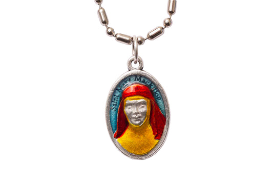 Mary MacKillop, Hand - Painted Saint Medal, Patron of Australia, Invoked Against Gossip - Rob Clemenz SaintsforSinners