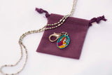 Saint Mary Magdalen Medal Necklace - Hand-painted on imported Italian Silver by Saints For Sinners