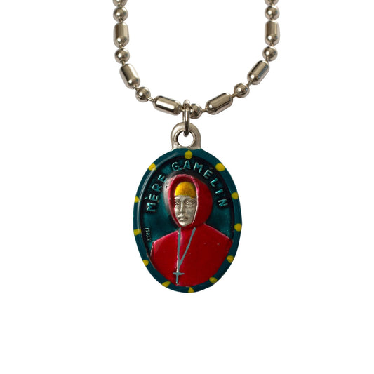 Mere Gamelin Medal, Hand - Painted Saint Medal, Canada, Montreal, Patron of Poor - Rob Clemenz SaintsforSinners