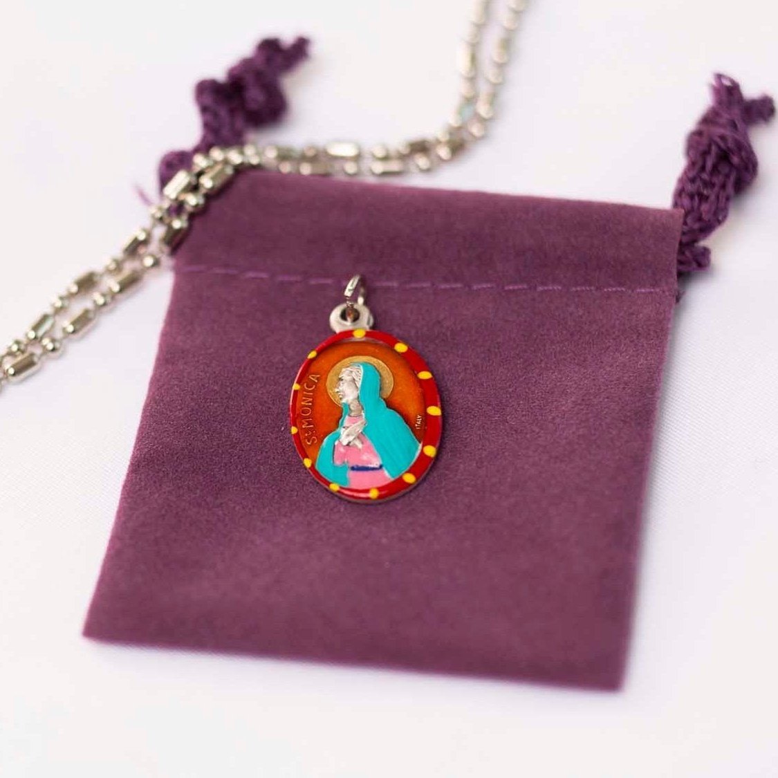 Monica, Saint Medal, Mother of Augustine, Patron of Mothers, Troubled Children - Rob Clemenz SaintsforSinners