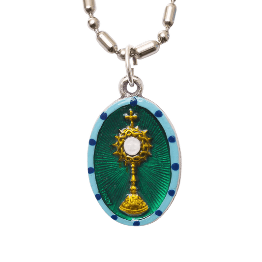 Blessed Sacrament Monstrance Medal, First Communion, Eucharist, Altar Servers - Rob Clemenz SaintsforSinners