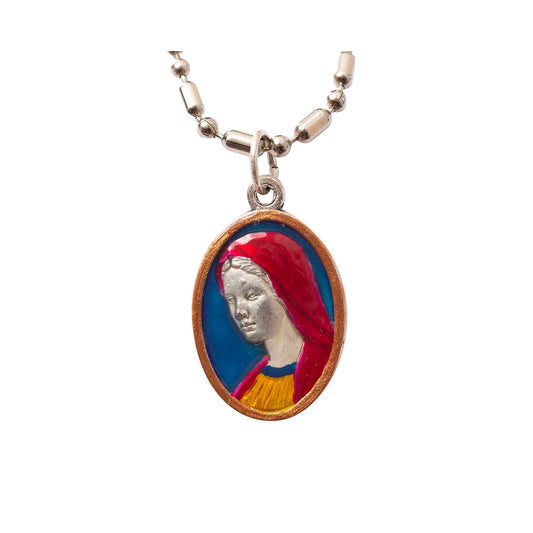 Our Lady of Medjugorje #2, Hand - Painted Medal, Answers, Vision, Invoked for Reflection - Rob Clemenz SaintsforSinners