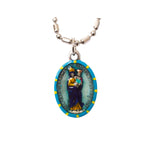 Our Lady of Prompt Succor Medal - Hand-Painted on imported Italian Silver by Saints For Sinners