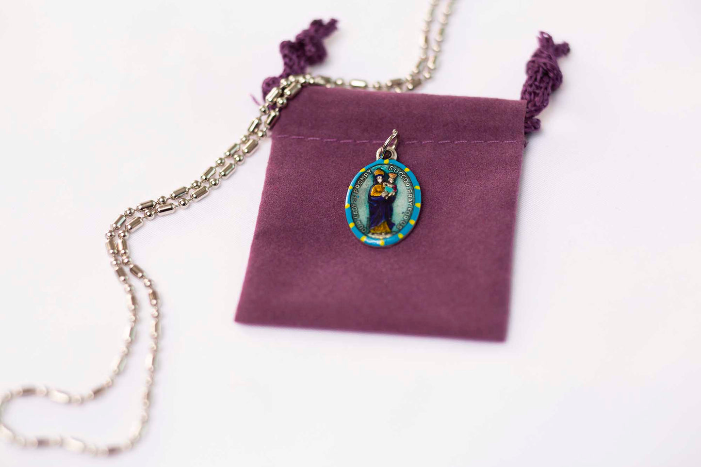 Our Lady of Prompt Succor, Hand - Painted Medal, Patron of New Orleans, “Quick Help” - Rob Clemenz SaintsforSinners