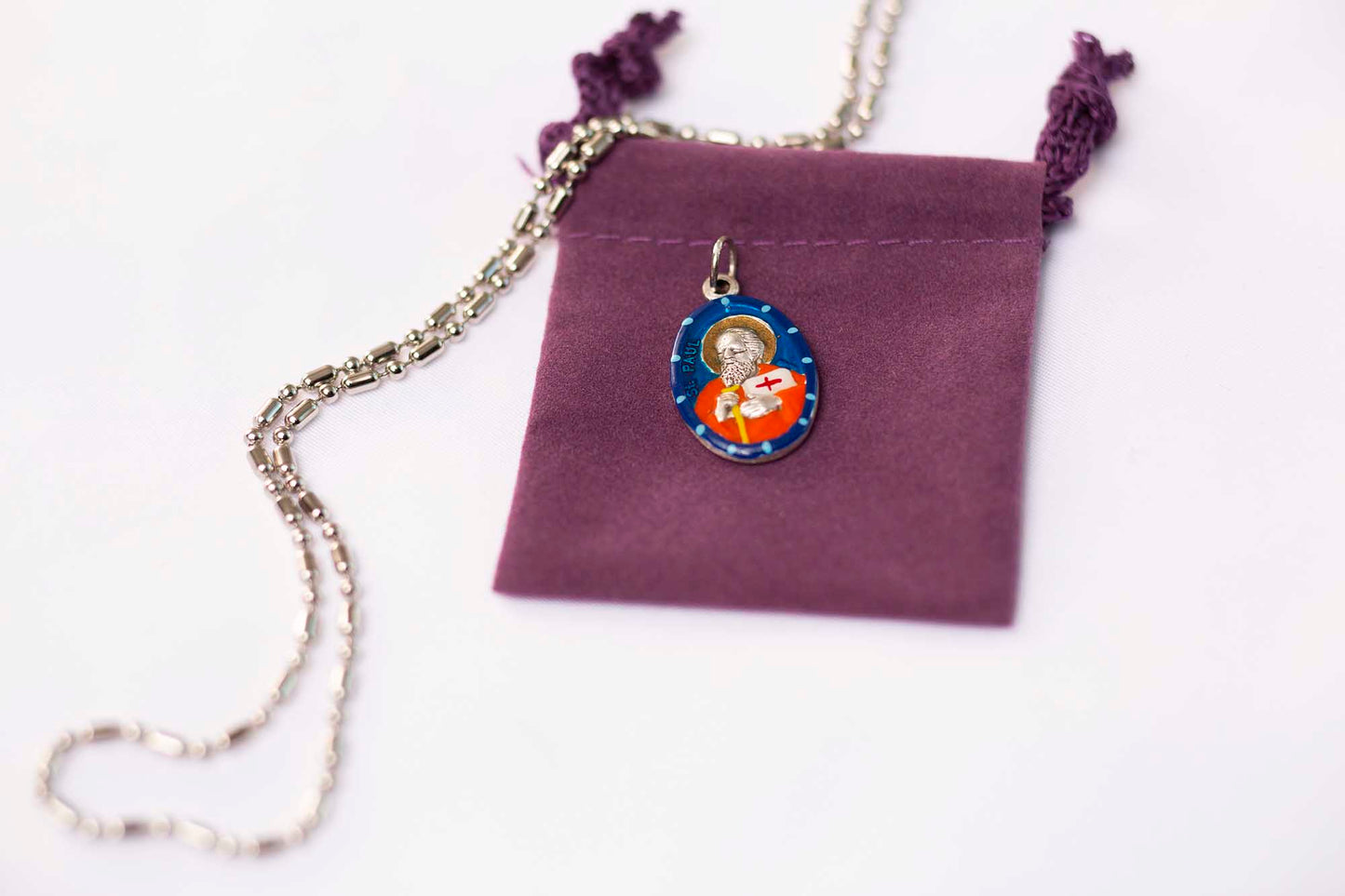 Paul the Apostle, Hand - Painted Saint Medal, Tolerance, Compassion, Interior Design - Rob Clemenz SaintsforSinners