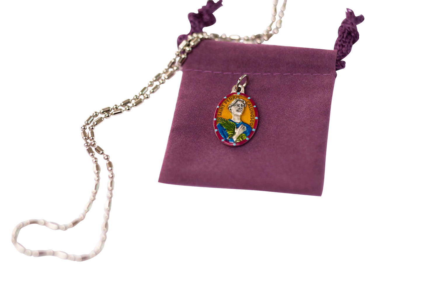 Pedro Calsungsod, Hand - Painted Saint Medal, Martyr, Patron of the Philippines - Rob Clemenz SaintsforSinners