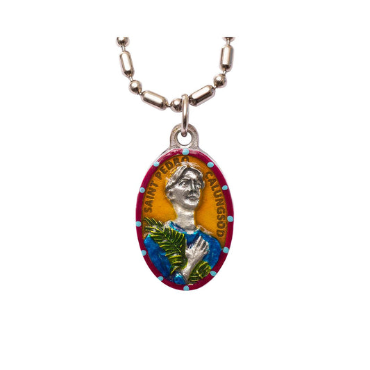 Pedro Calsungsod, Hand - Painted Saint Medal, Martyr, Patron of the Philippines - Rob Clemenz SaintsforSinners