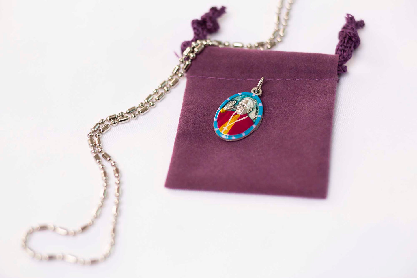 Pope Francis, Hand - Painted Medal, The People’s Pope, Catholic Renaissance - Rob Clemenz SaintsforSinners