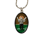 Touchdown Jesus - Hand-Painted on Italian Silver by Saints For Sinners